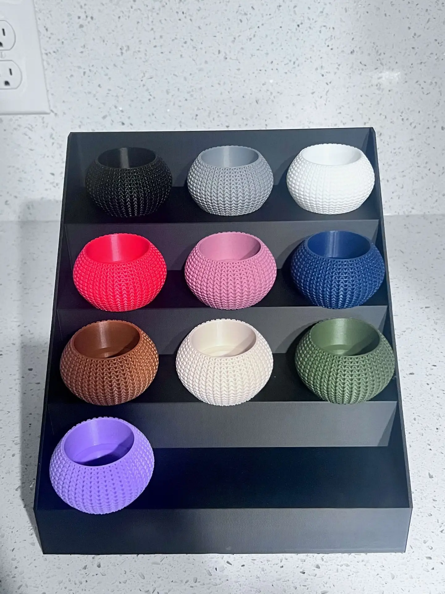 Knitted Tea light Holder Set - Image 3